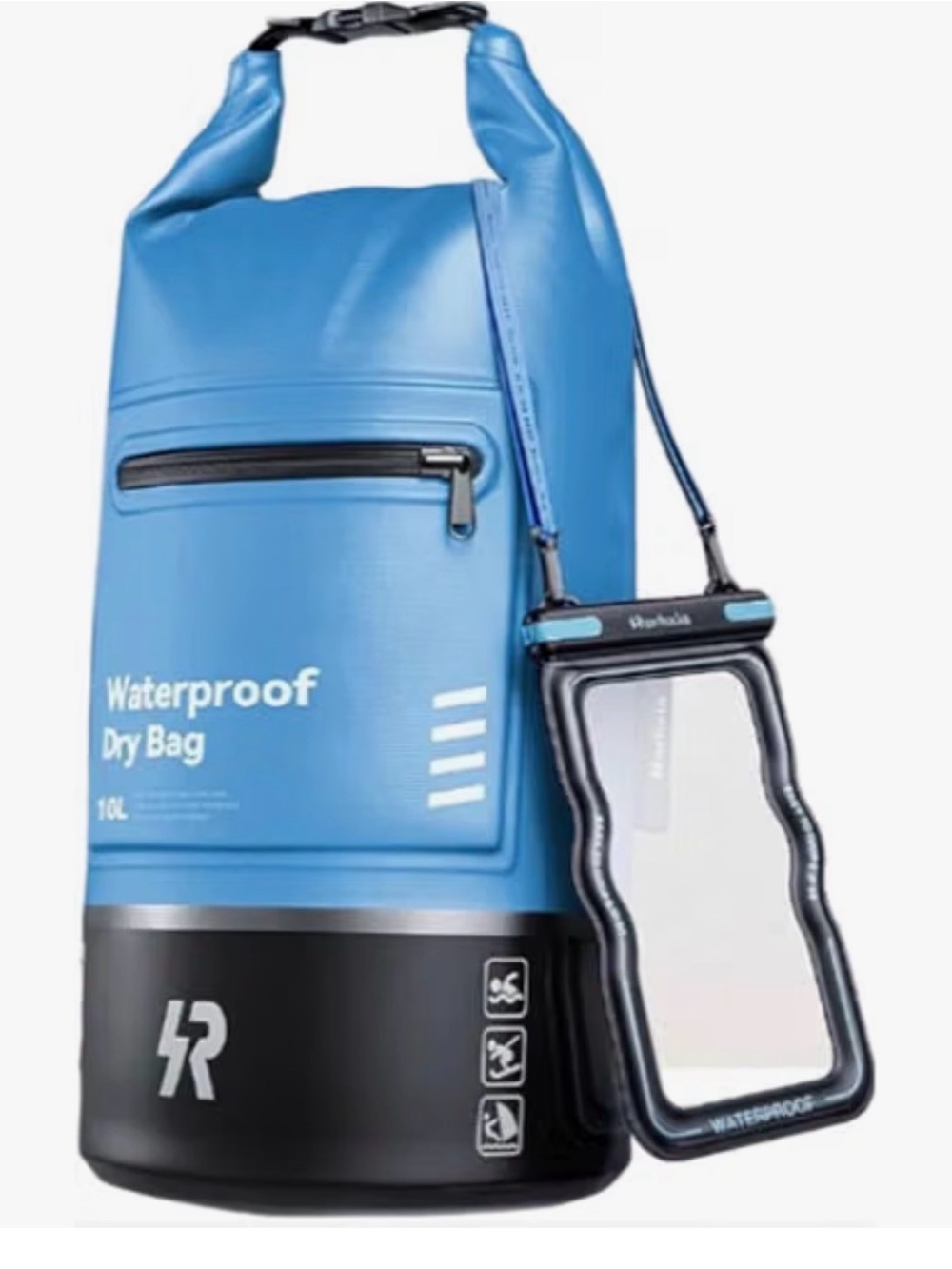 10L Waterproof Dry Bag, [Upgraded Waterproof & Tearproof] with Bonus Phone Water
